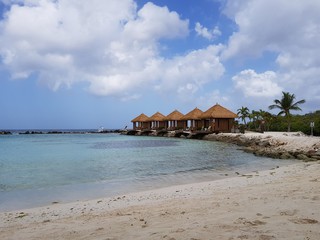 Luxury beach on the shore of Aruba 