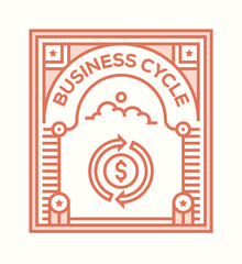 BUSINESS CYCLE ICON CONCEPT