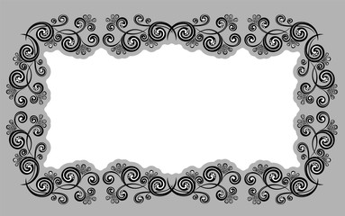 Vintage decorative calligraphic border