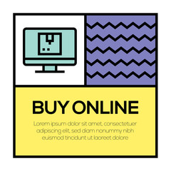 BUY ONLINE ICON CONCEPT
