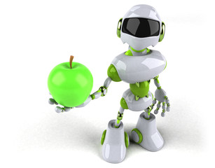 Green robot - 3D Illustration