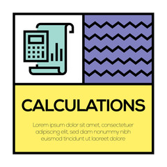 CALCULATION ICON CONCEPT