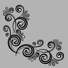 Vintage decorative calligraphic element