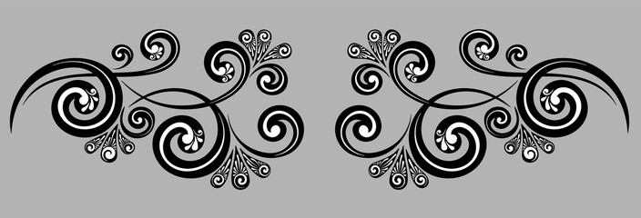 Decorative monograms and calligraphic borders