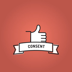 CONSENT LINE ICON SET