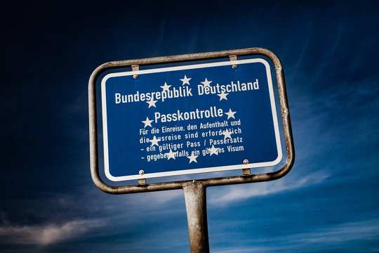 Bundesrepublik Deutschland Passkontrolle