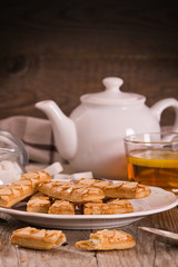 Puff pastry cookies. 