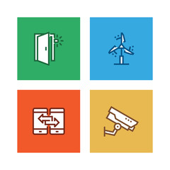 SMART TECHNOLOGY LINE ICON SET