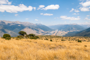 high country above Wairau river in Marlborough, South Island, New Zealand