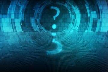  2d illustration question mark