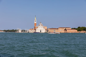 Obraz na płótnie Canvas Panoramic view of Laguna Veneta of Venice and San Giorgio Maggiore Island