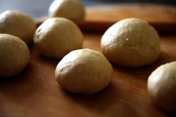 Yeast dough for pies, bakery preparation, wheat flour