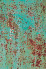 Old turquoise paint texture.