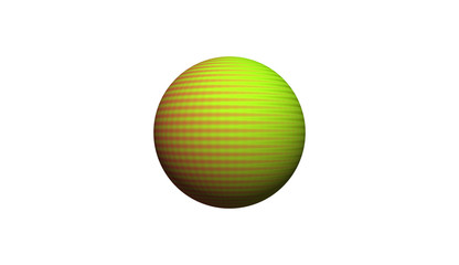 green ball isolated on white background