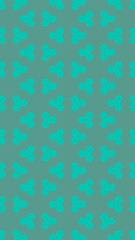 Ornate geometric pattern and two-tone abstract background