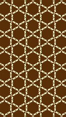 Fototapeta premium Ornate geometric pattern and two-tone abstract background