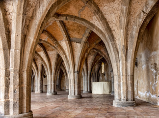 Fototapeta na wymiar Cripta, loggia Gothic style, from Ravello, Italy