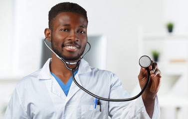 African doctor portrait