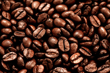 Coffee beans background.