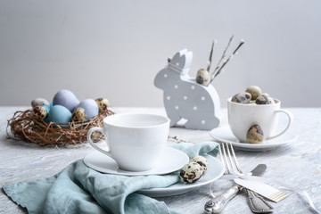 Beautiful Easter table setting