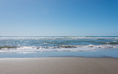 Southern Mediterranean Italian Beach on a Sunny Day