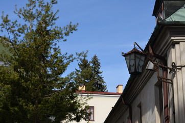 Sandomierz , architektura, dom, budowa, stary, niebo, zamek, europa, dach, panorama, gród,...