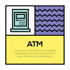 ATM LOCATION ICON CONCEPT