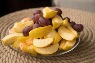 plate of fruit