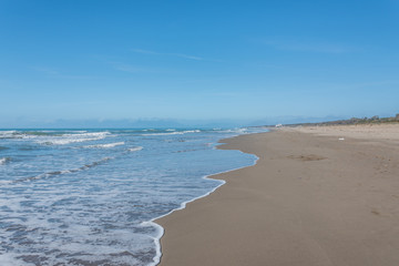 Southern Mediterranean Italian Beach on a Sunny Day