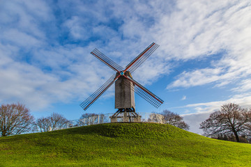 Windmill in Brugge, Belgium