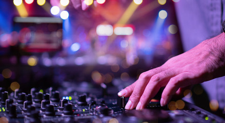 Nightclub DJ dance parties, cabaret events, concerts, festivals, crowds of people enjoyed the celebration. 