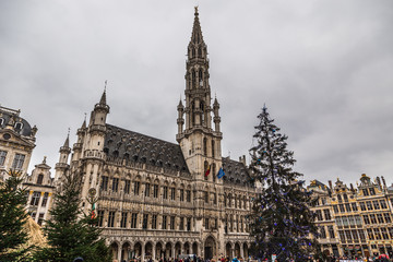 Fototapeta na wymiar Ratusz in Brussel, Belgium