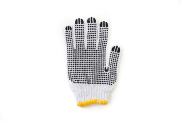 Blank knitted winter gloves mock up set, front back side