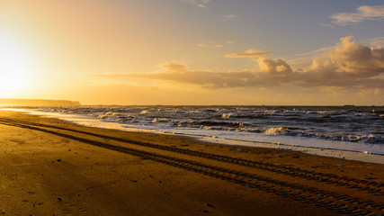 Sunset on the beach