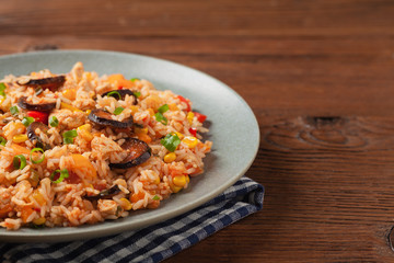 Traditional jambalaya.