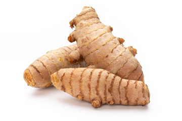 Turmeric isolated on white background