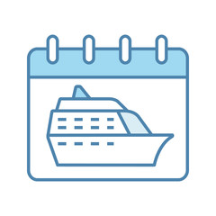 Cruise departure date color icon