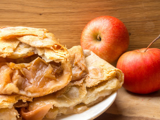 Homemade apple pie