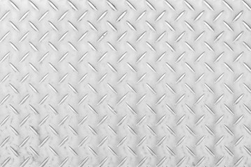 Sliver diamond plate floor texture and background