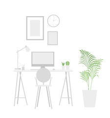 Workplace vector background. Trends illustration