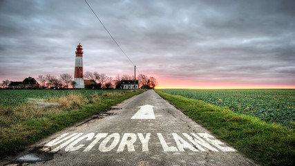 Sign 392 - VICTORY LANE