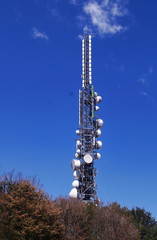 Telecommunication Antennas at Monte Secchieta, Tuscany, Italy