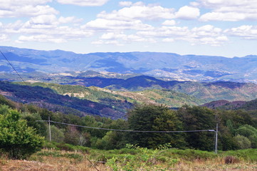 Landscape from Monte Secchieta; Tuscany, Italy