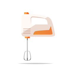 Hand mixer vector isolated illustration