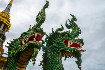 heads of Naga  sculpture