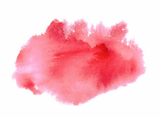 Abstract watercolor background image, isolated on white background.