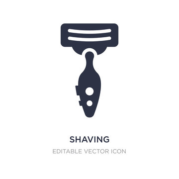 shaving icon on white background. Simple element illustration from Beauty concept.