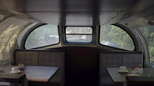 View of the dinning train car of then Cheep Express