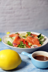 salmon vegetable salad