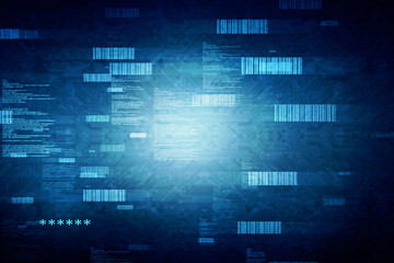 Obraz premium 2D Digital Abstract Business Networking background